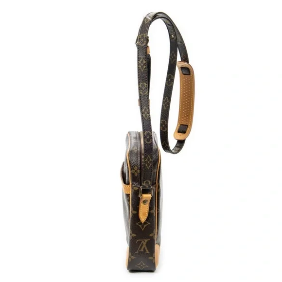 ✅ Authentic Louis Vuitton Brown Tan Messenger Bag Monogram - Picture 6 of 12